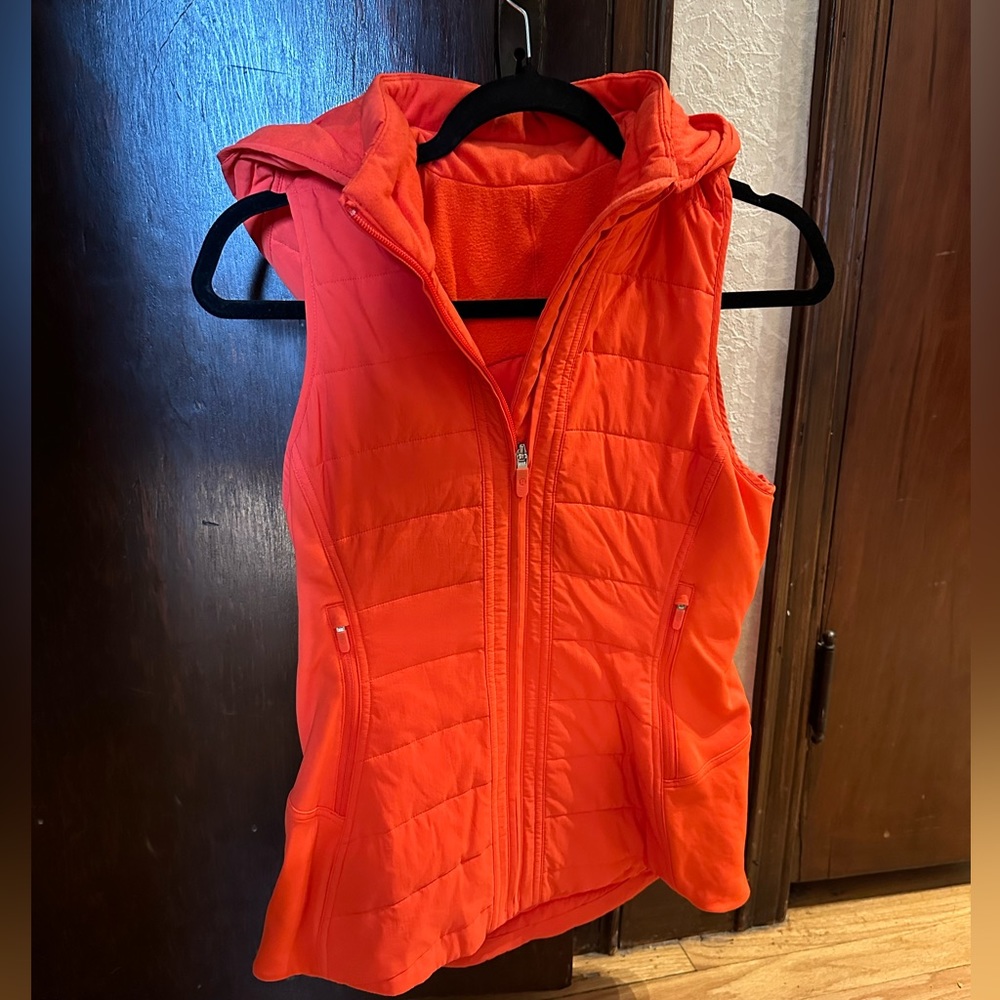 LULULEMON Orange Red Lightweight Primaloft Another Mile Vest